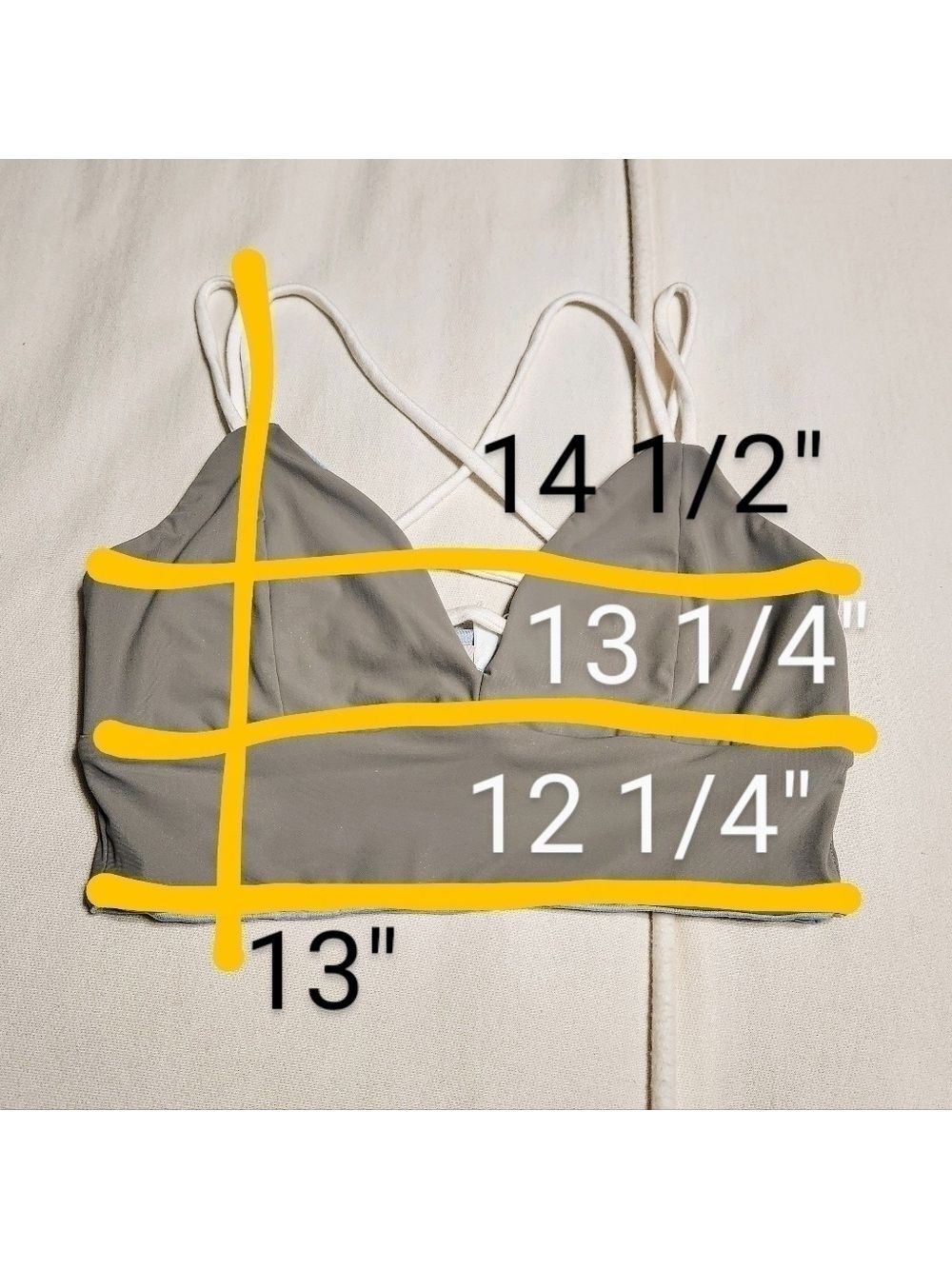Briavia Reversible Strappy Bralette Top Green Blue M/L - Picture 10 of 10